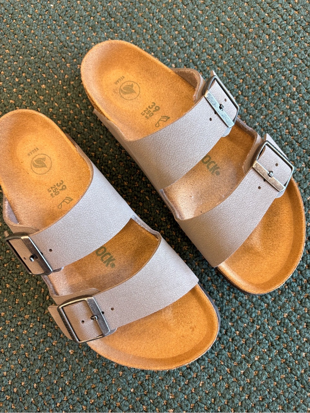 Birkenstock Arizona Sandals 39 Vegan Gray